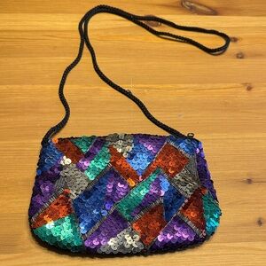 Sequin Crossbody Bag - Multicolor